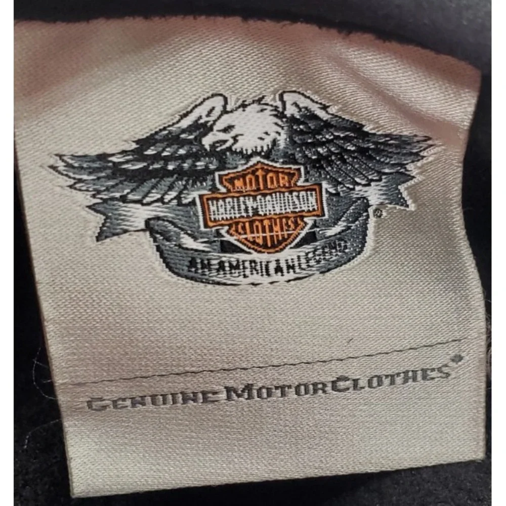 Harley-Davidson Black Leather Winter Gloves